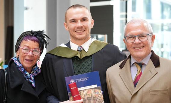 Graduate of EPCC MSc programme with parents